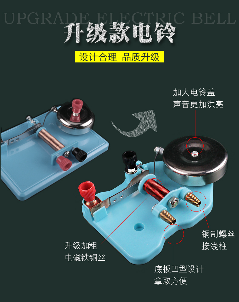 初三电学实验器材 9年级物理电磁学实验仪器实验盒 全套磁学电学实验箱设备 第3张