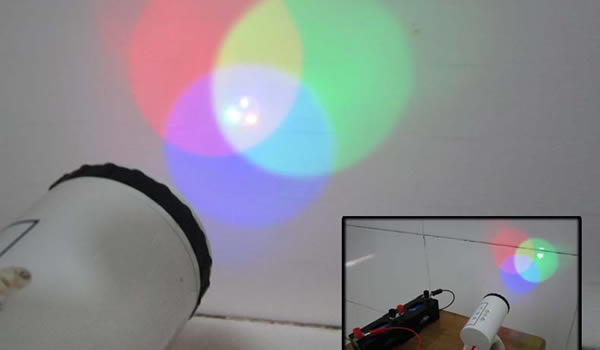 光的三原色合成演示仪 制作 使用 第1张