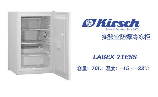 Kirsch防爆柜LABEX 71ESS 小型冷冻柜 70升 经济型实验室专用 第1张