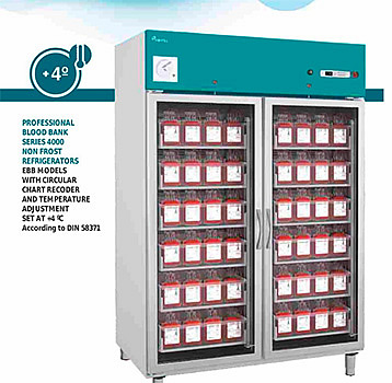 400升Equitec血库冰箱BBTR40G  玻璃箱门 根据DIN 58371标准设计 第1张
